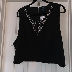 Rue 21 Plus Jeweled Crop Top 3X